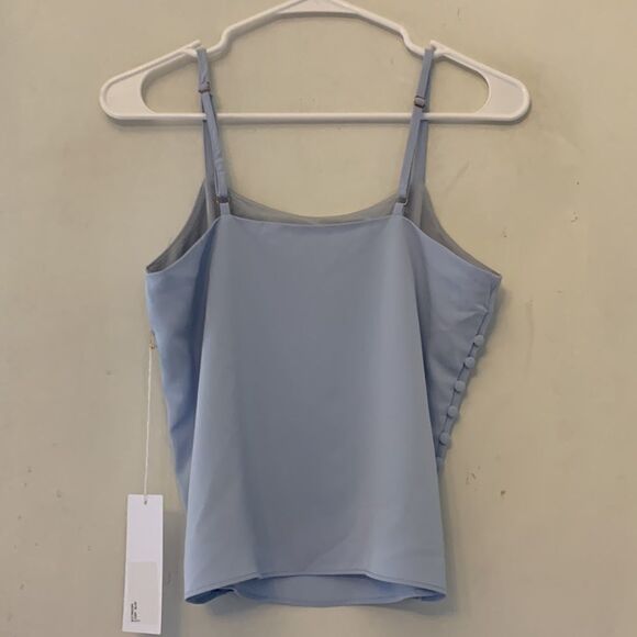 Bishop+Young light blue adjustable spaghetti strap tank Size S NWT - Picture 7 of 8